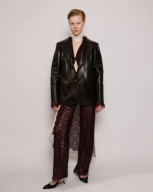 Пиджак №58 Dark Choco. Leather. EX