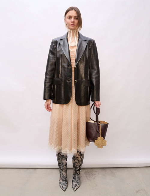 Пиджак №58 Leather Flower. EX