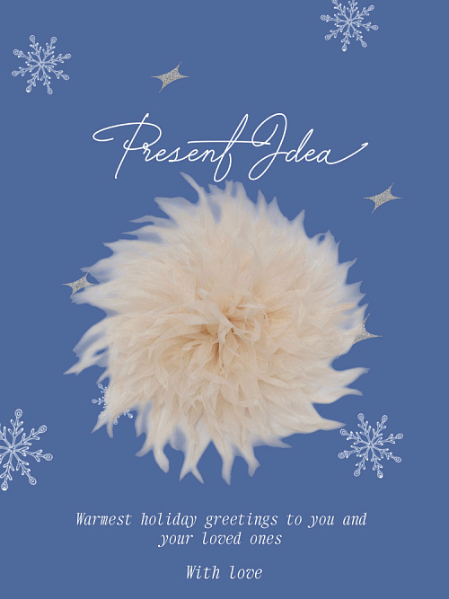 Брошь текстильная Egret