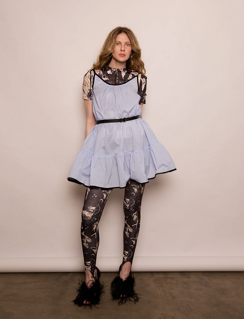 Платье №89 Blue cotton