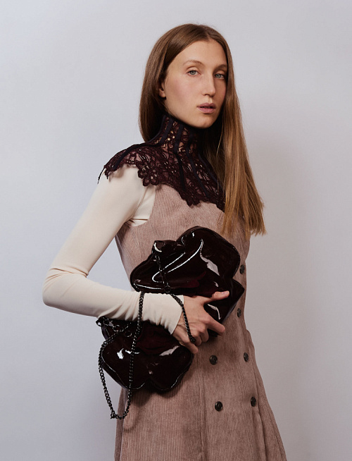 Воротник из кружева №25 Burgundy