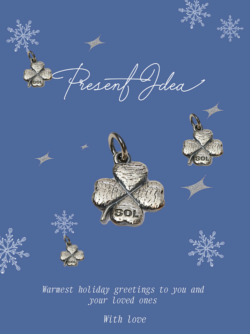 Кулон Lucky Clover S.Black