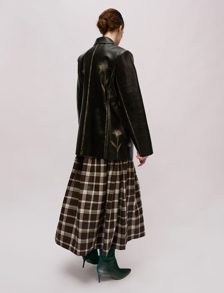 Пиджак №58 Leather Flower. EX