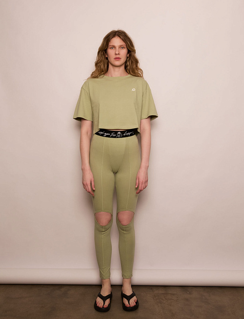 Футболка №15 Crop Green