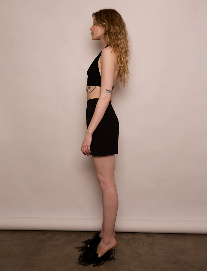 Топ бюстье с воротником Femme