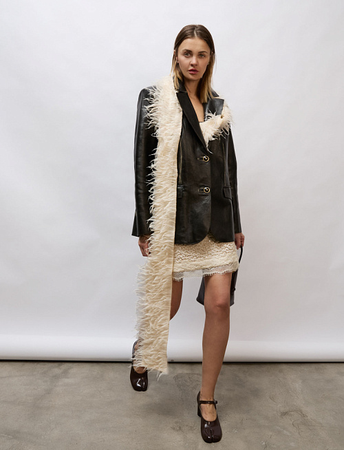 Пиджак №58 Leather Flower. EX