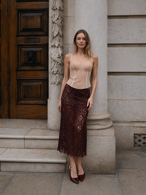 Юбка №4 Burgundy