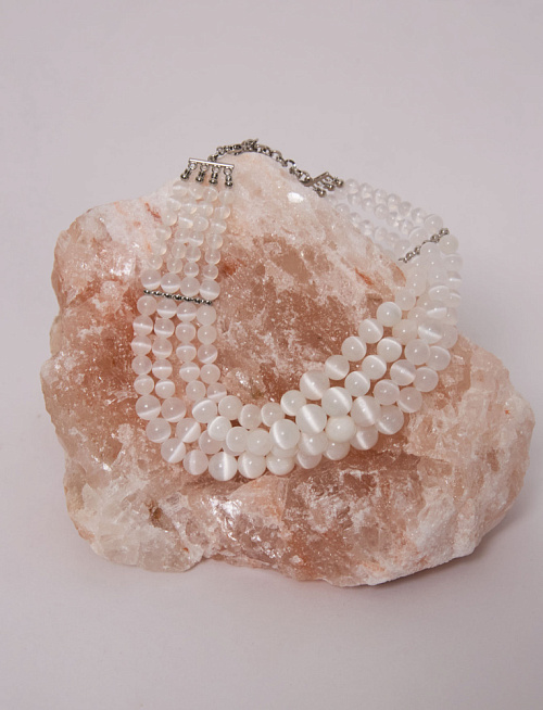 Колье №215 Absoulute селенит 4light