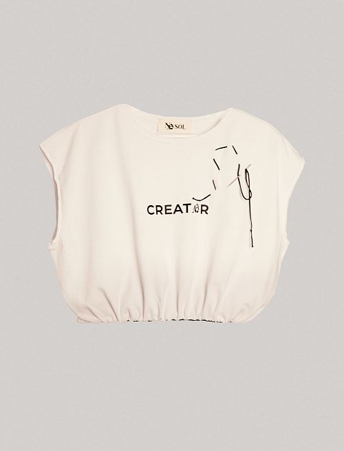 Футболка Автор ("W.Creator") молочная