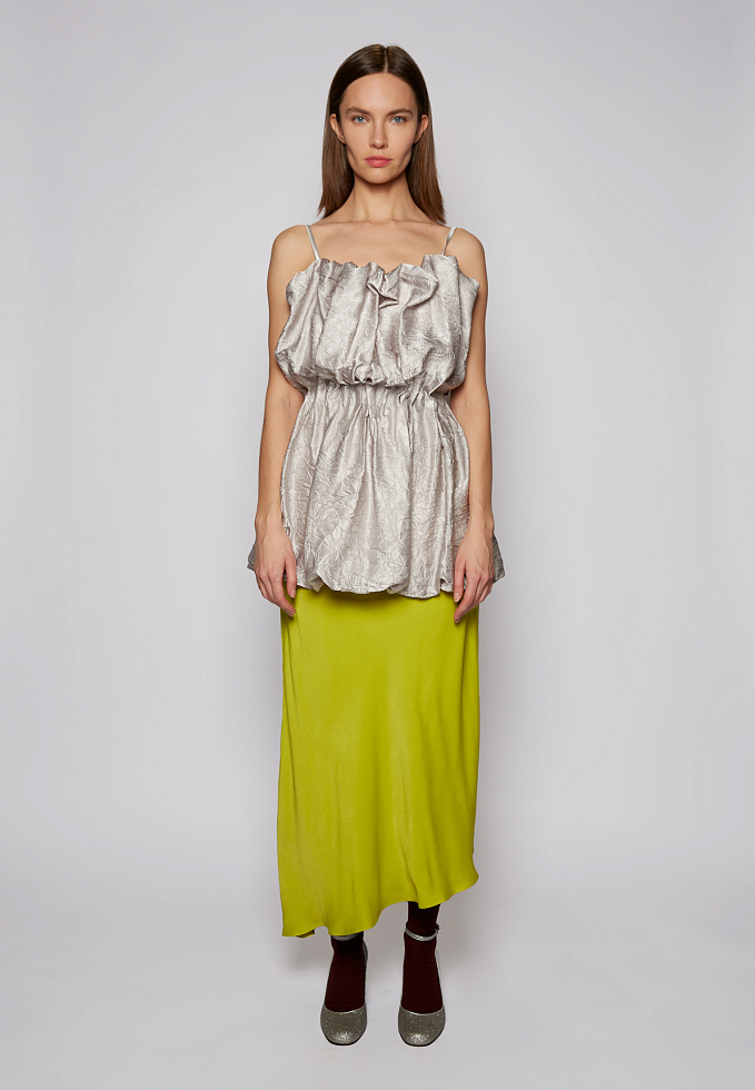 Юбка №47 Asymmetrical lime