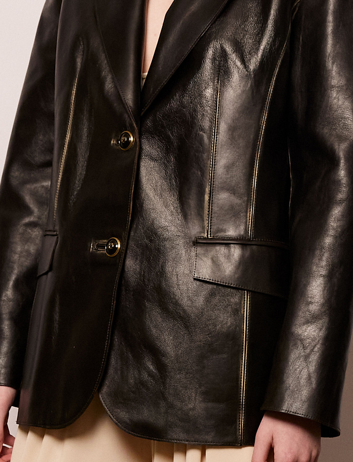 Пиджак №58 Leather Flower. EX