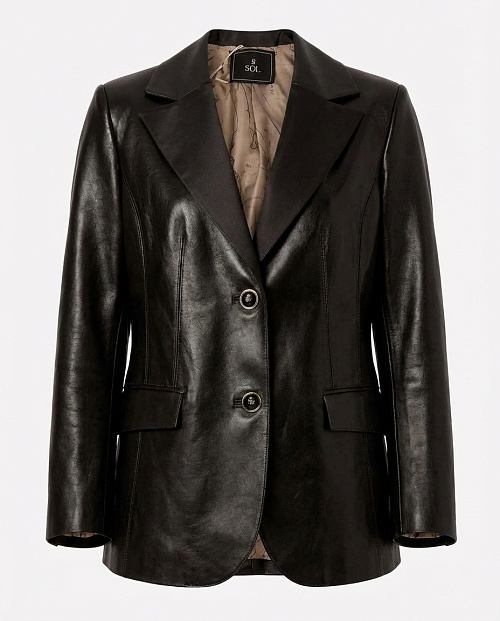 Пиджак №58 Dark Choco. Leather. EX